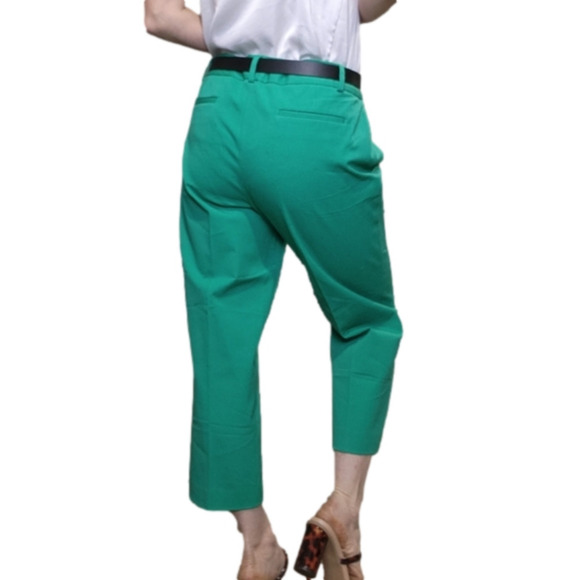 Capri Cotton blend Green color Slim fit Size 8p TALBOTS - Picture 4 of 13
